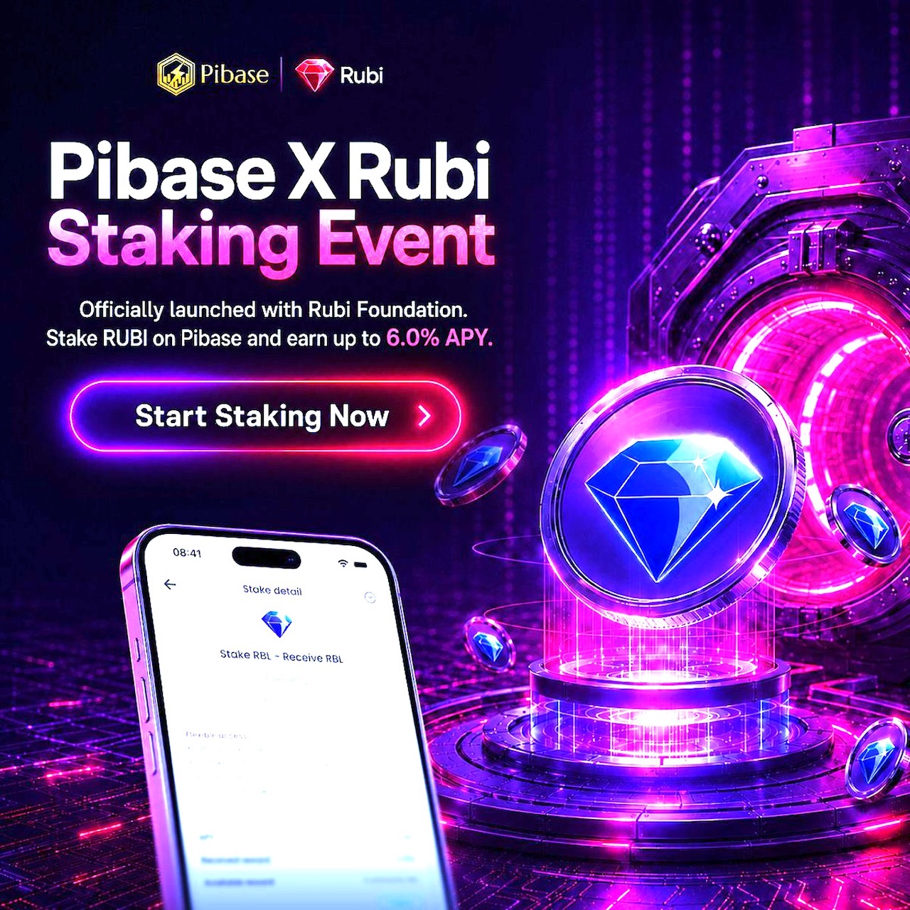 Rubi Network & PiBase - Partnership Announcement
